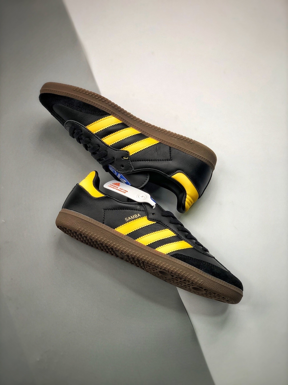 Adidas Samba Men's Black/Yellow Casual Sneakers
